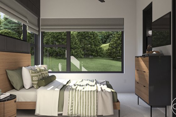 Interior - Bedroom 1 for Modern House Plan #455-355 - 1 bed, 1 bath