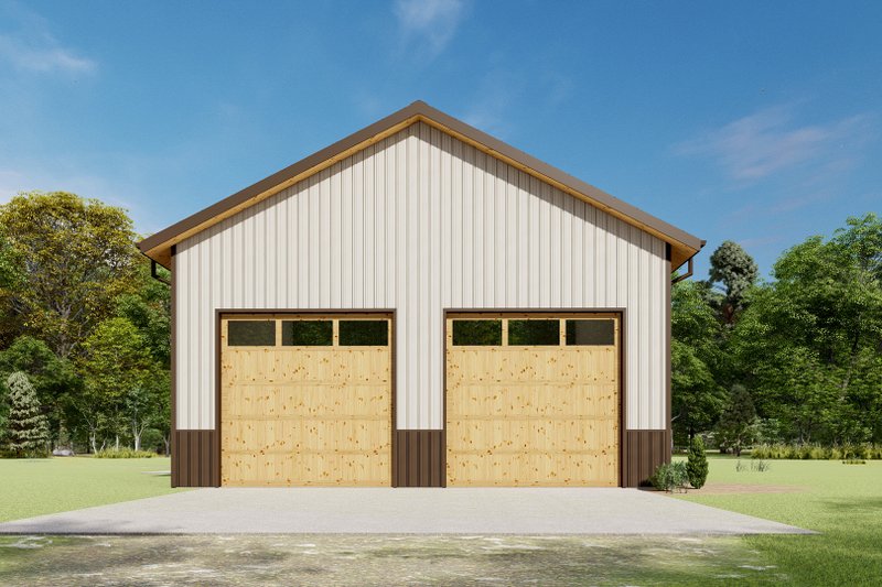 Architectural House Design - Exterior - Rear Elevation for Barndominium House Plan #1092-63 - 3 bed, 2.5 bath