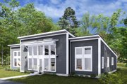Modern Style House Plan - 3 Beds 2 Baths 1695 Sq/Ft Plan #513-2285 Exterior 