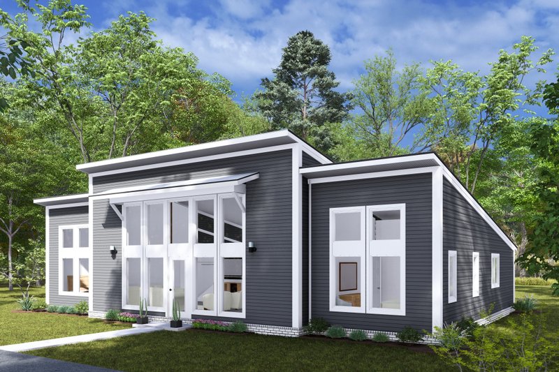 House Plan Design - Exterior - Other Elevation 1 for Modern House Plan #513-2285 - 3 bed, 2 bath