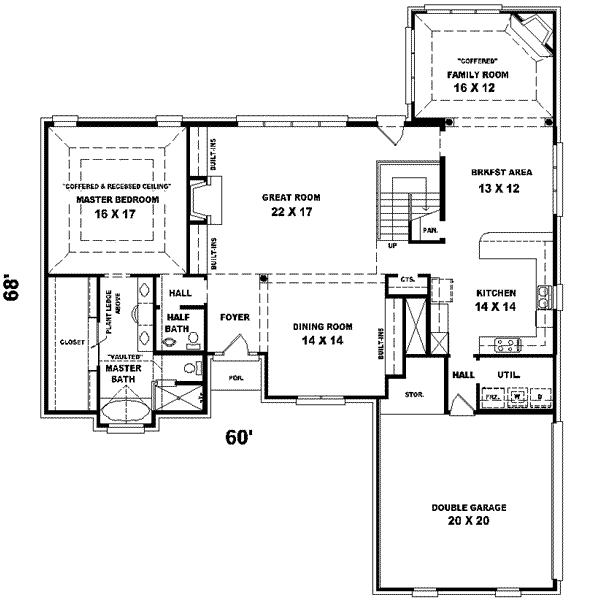 European Floor Plan - Main Floor Plan #81-571