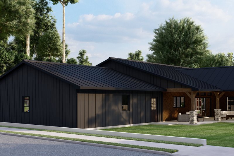 Architectural House Design - Exterior - Front Elevation 14 for Ranch House Plan #1064-191 - 3 bed, 2 bath