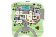Contemporary Style House Plan - 5 Beds 6.5 Baths 4395 Sq/Ft Plan #548-46 