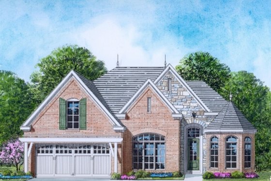 European Exterior - Front Elevation Plan #424-169