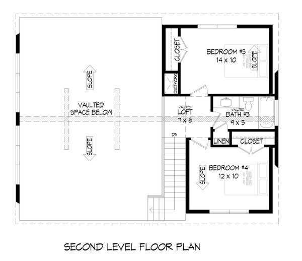 Architectural House Design - Country Floor Plan - Upper Floor Plan #932-584