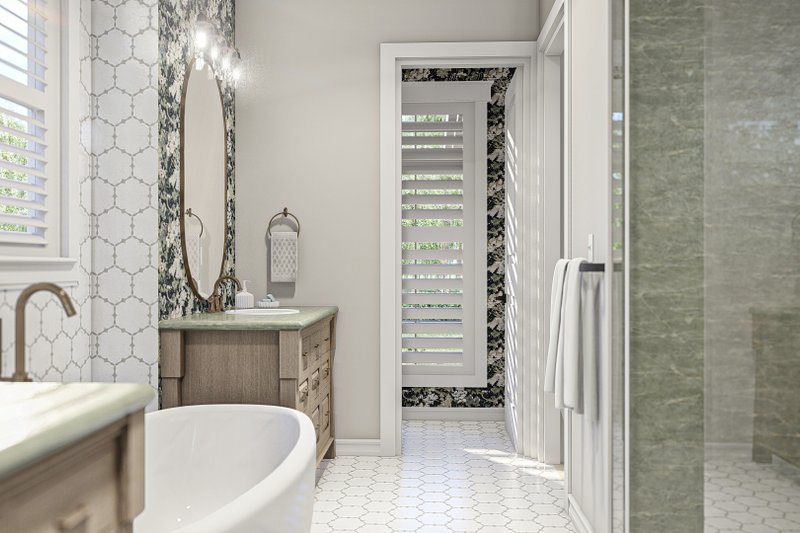 House Blueprint - Interior - Bathroom for Southern House Plan #455-558 - 3 bed, 2.5 bath