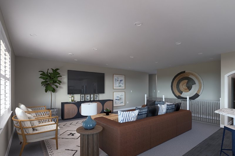 House Design - Interior - Family Room 2 for Traditional House Plan #1060-221 - 3 bed, 2 bath