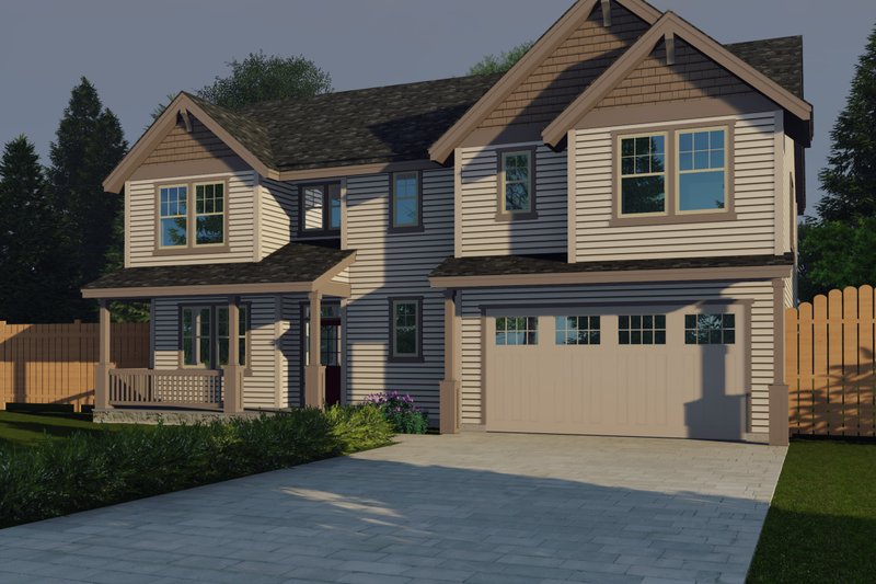 Dream House Plan - Craftsman Exterior - Front Elevation Plan #53-759