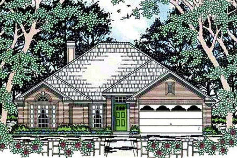 Home Plan - Traditional Exterior - Front Elevation Plan #42-391