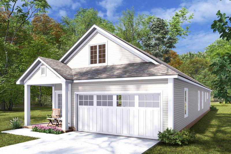 House Blueprint - Exterior - Other Elevation for Cottage House Plan #513-2269 - 3 bed, 2 bath