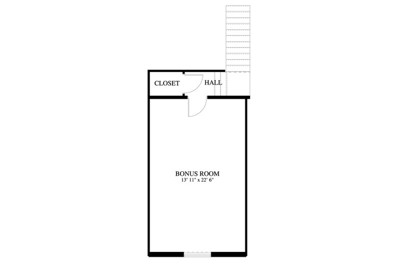 House Design - Floor Plan - Upper Floor for Traditional House Plan #1060-226 - 3 bed, 2 bath