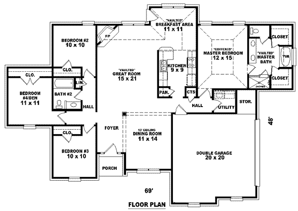 European Floor Plan - Main Floor Plan #81-944