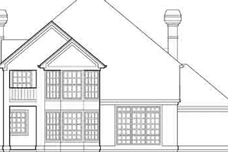 Architectural House Design - Exterior - Rear Elevation for Traditional House Plan #48-226 - 5 bed, 2.5 bath