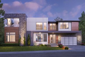 Contemporary Exterior - Front Elevation Plan #1066-255