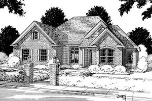 Traditional Exterior - Front Elevation Plan #20-116