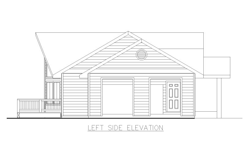 Home Plan - Exterior - Other Elevation for Ranch House Plan #117-1105 - 2 bed, 2 bath