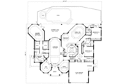 Mediterranean Style House Plan - 3 Beds 2.5 Baths 3091 Sq/Ft Plan #27-106 