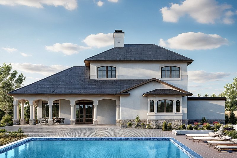 Dream House Plan - Exterior - Front Elevation Plan #124-236