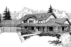 Traditional Exterior - Front Elevation Plan #60-157