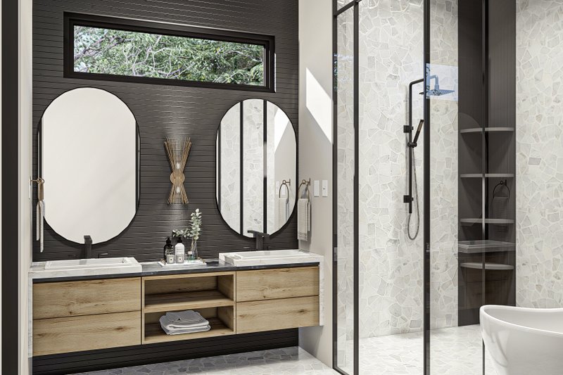 Home Plan - Interior - Master Bathroom for Modern House Plan #455-529 - 2 bed, 2.5 bath