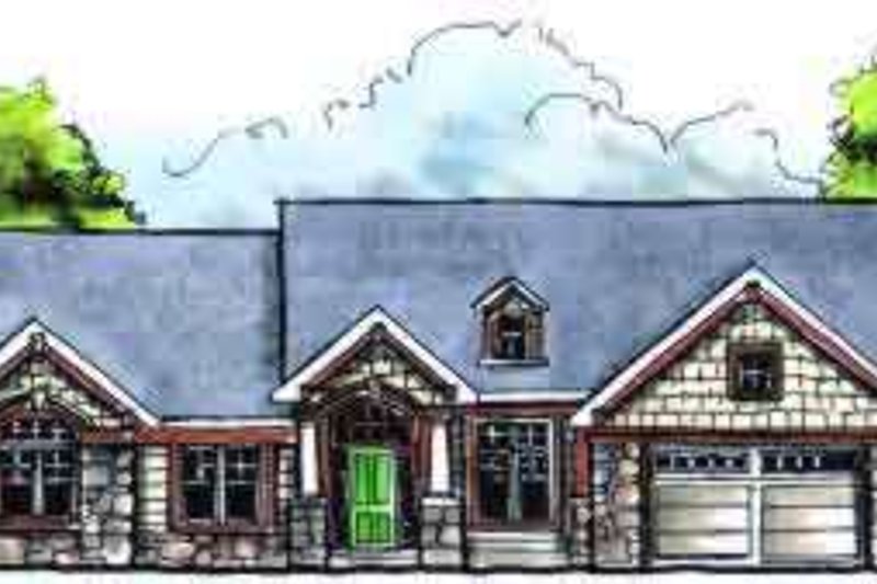 Home Plan - Traditional Exterior - Front Elevation Plan #70-613
