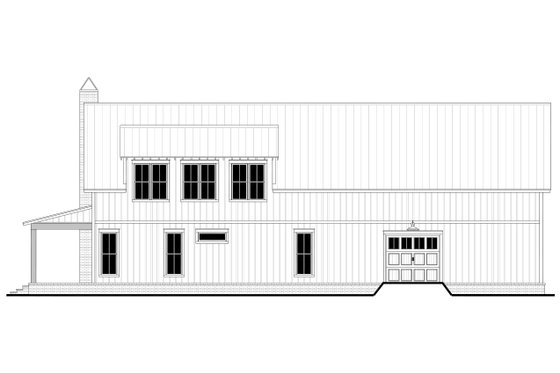Exterior - Rear Elevation for Barndominium House Plan #430-340 - 4 bed, 3 bath