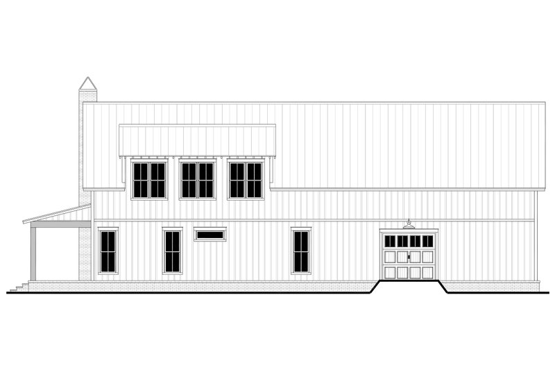 Dream House Plan - Exterior - Rear Elevation for Barndominium House Plan #430-340 - 4 bed, 3 bath