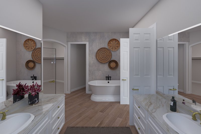 House Blueprint - Interior - Master Bathroom 1 for Craftsman House Plan #1060-477 - 3 bed, 3.5 bath