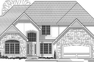 Traditional Exterior - Front Elevation Plan #67-133