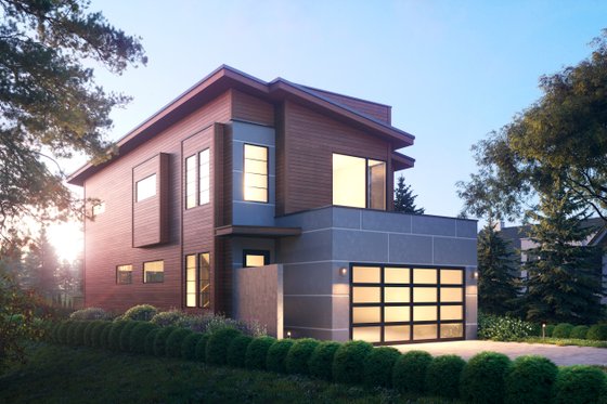 Exterior - Other Elevation 1 for Modern House Plan #1066-106 - 3 bed, 3.5 bath