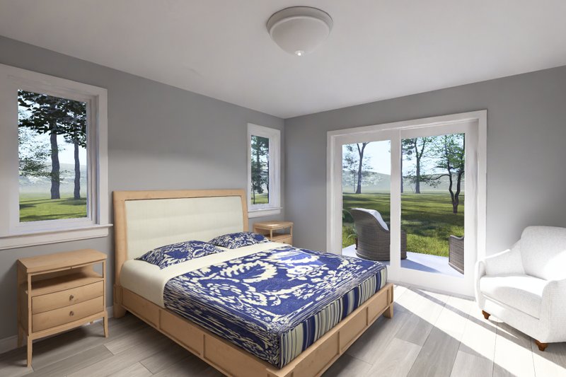 Dream House Plan - Interior - Master Bedroom for Modern House Plan #513-2440 - 2 bed, 2 bath