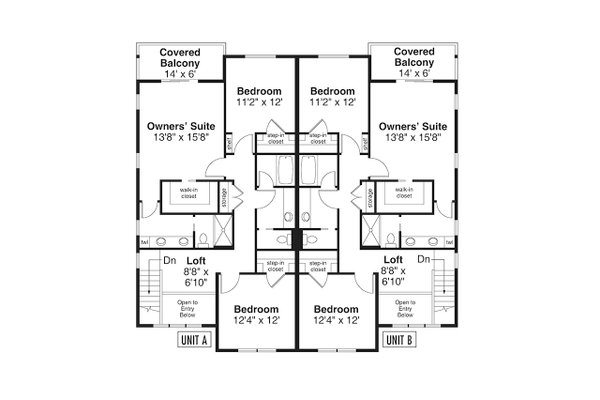 House Plan Design - Craftsman Floor Plan - Upper Floor Plan #124-1379