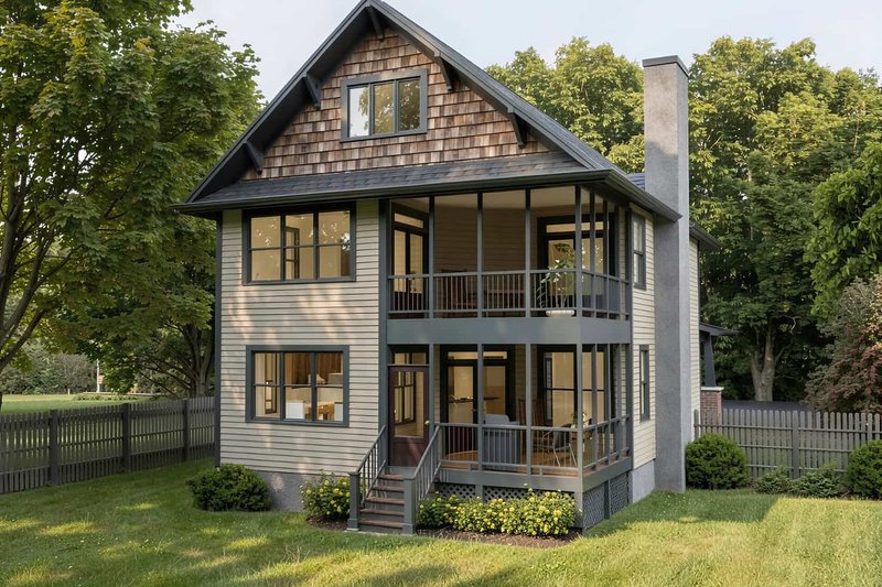 House Plan Design - Exterior - Other Elevation for Craftsman House Plan #79-358 - 4 bed, 3 bath