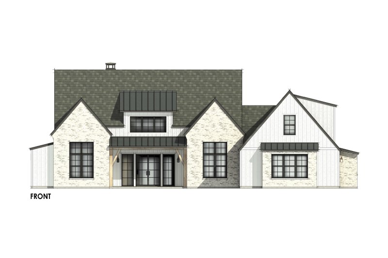 House Design - Exterior - Front Elevation 6 for European House Plan #1096-61 - 4 bed, 3.5 bath