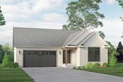 Farmhouse Style House Plan - 3 Beds 2 Baths 1762 Sq/Ft Plan #57-703 Exterior 