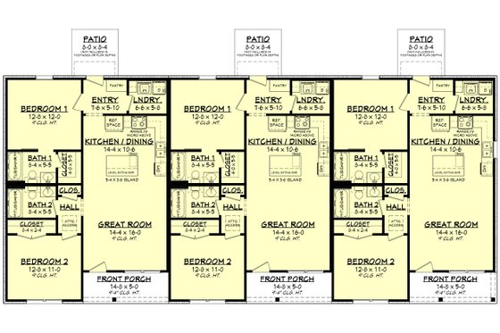 Floor Plan - Main Floor for Traditional House Plan #430-389 - 6 bed, 6 bath