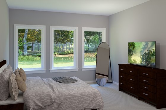 Interior - Master Bedroom for Modern House Plan #513-2289 - 4 bed, 3 bath