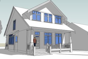 Craftsman Exterior - Front Elevation Plan #528-3