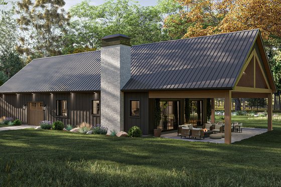 Exterior - Other Elevation for Barndominium House Plan #455-686 - 1 bed, 1.5 bath