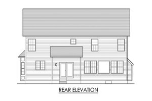 Exterior - Rear Elevation for Traditional House Plan #1010-232 - 4 bed, 3.5 bath