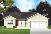 Traditional Style House Plan - 2 Beds 2 Baths 1046 Sq/Ft Plan #49-185 