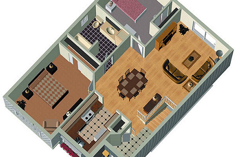 Home Plan - Photo for Cottage House Plan #25-127 - 2 bed, 1 bath
