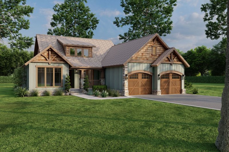 House Design - Craftsman Exterior - Front Elevation Plan #17-2217