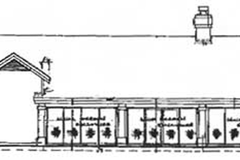 Architectural House Design - Exterior - Rear Elevation House Plan #320-152 - 3 bed, 3 bath