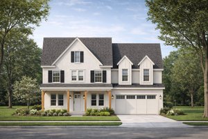 House Blueprint - Farmhouse Exterior - Front Elevation Plan #20-2600
