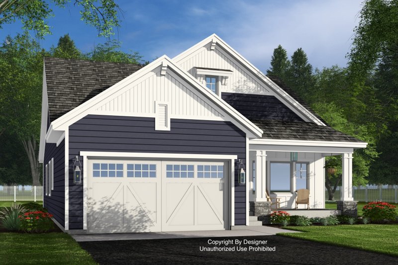 House Design - Exterior - Front Elevation 6 for Craftsman House Plan #51-1400 - 3 bed, 2 bath