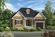 European Style House Plan - 2 Beds 1 Baths 1197 Sq/Ft Plan #25-4593 