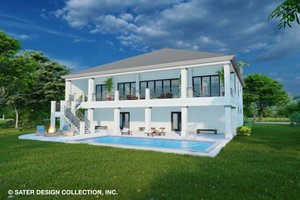 Exterior - Rear Elevation for Contemporary House Plan #930-532 - 3 bed, 3.5 bath