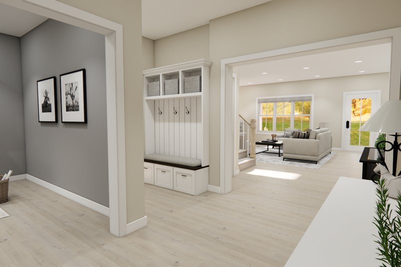 House Blueprint - Interior - Entry 1 for Craftsman House Plan #51-1359 - 4 bed, 2.5 bath