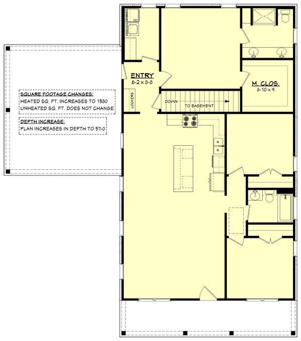 Home Plan - Floor Plan - Other Floor for Cottage House Plan #430-454 - 3 bed, 2 bath